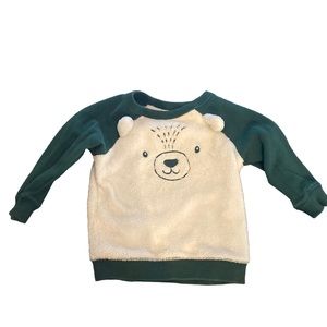 Toddler Fuzzy Bear Sweater (3T)